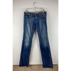 Le Temps Des Cerises Blue Blue Jeans T27 J102 Waist 30" Inseam 34" Women's